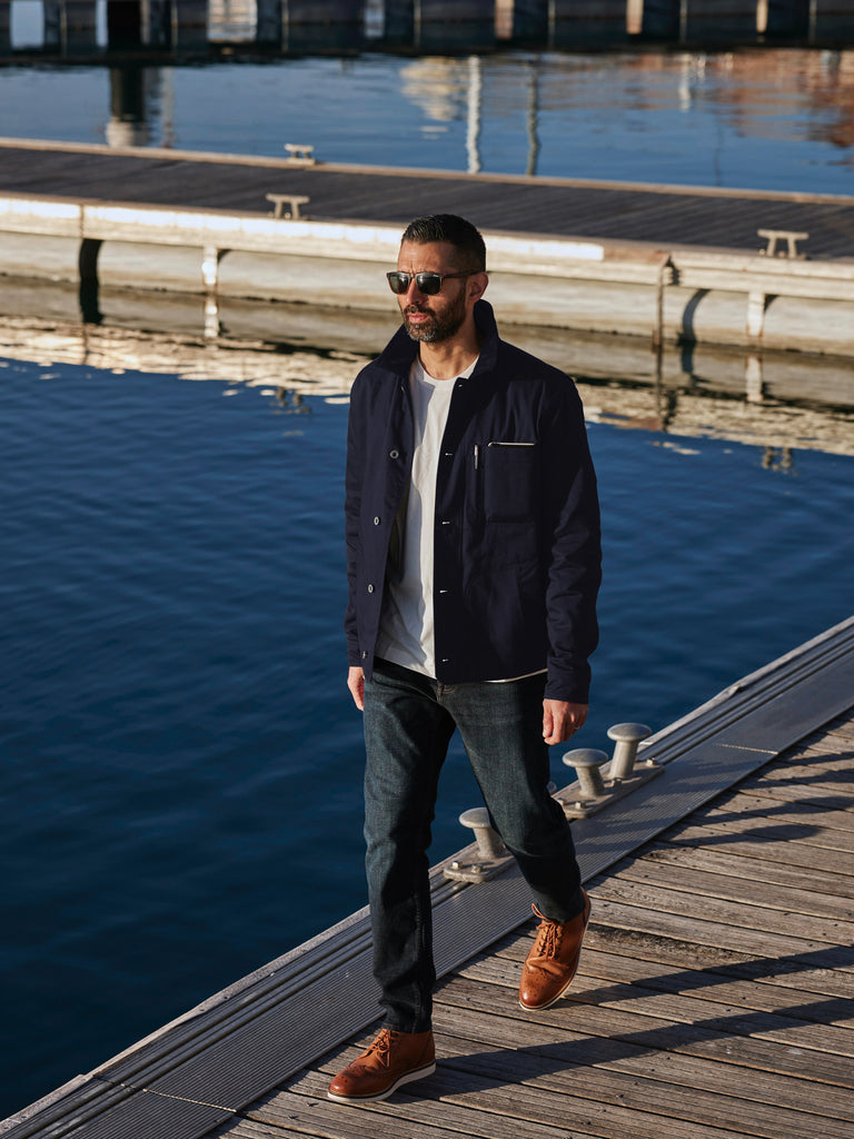 Heavy Twill Deck Jacket Midnight Navy