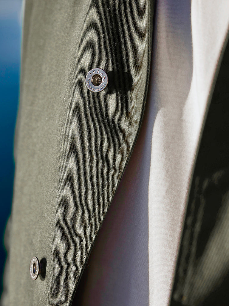 Heavy Twill Deck Jacket Olive Green