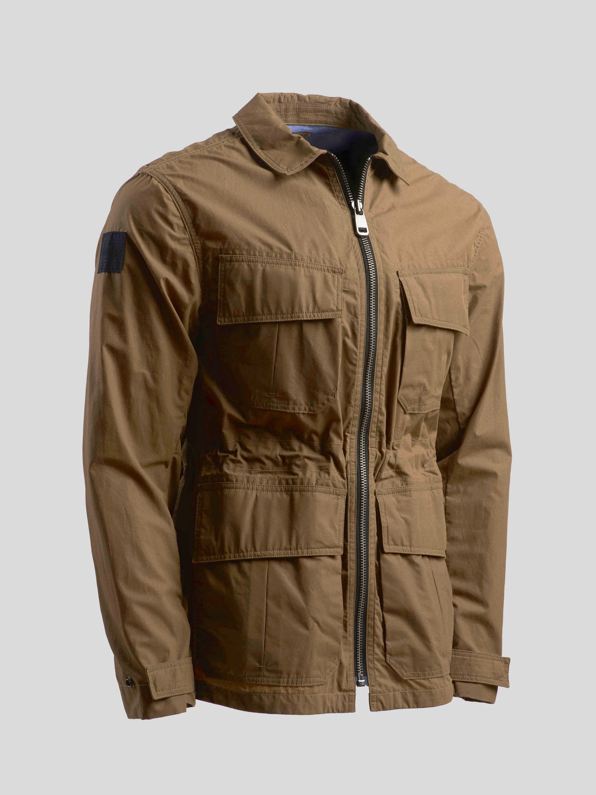 juemi Mixed Field Jacket/KHAKI Men - Khaki Green Collared jacket 