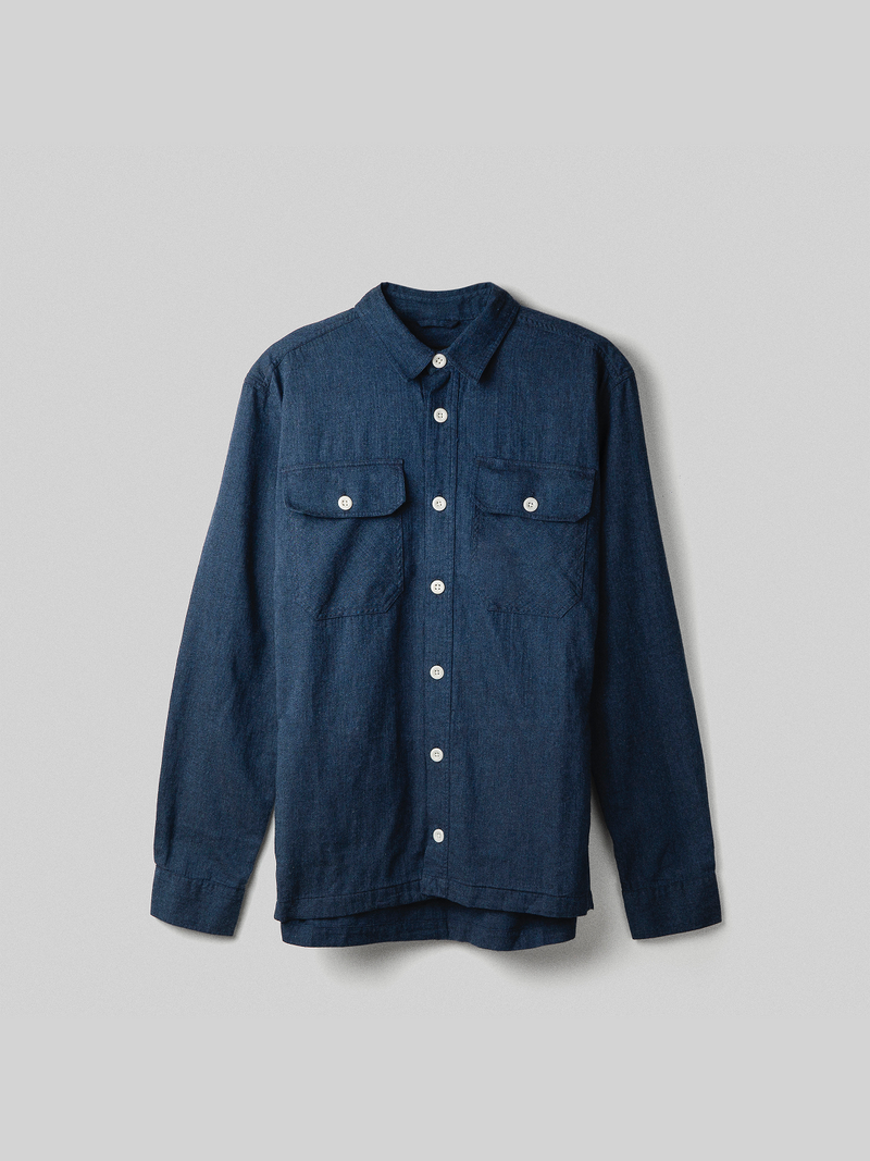 Flannel Work Shirt 2027 Navy Blue