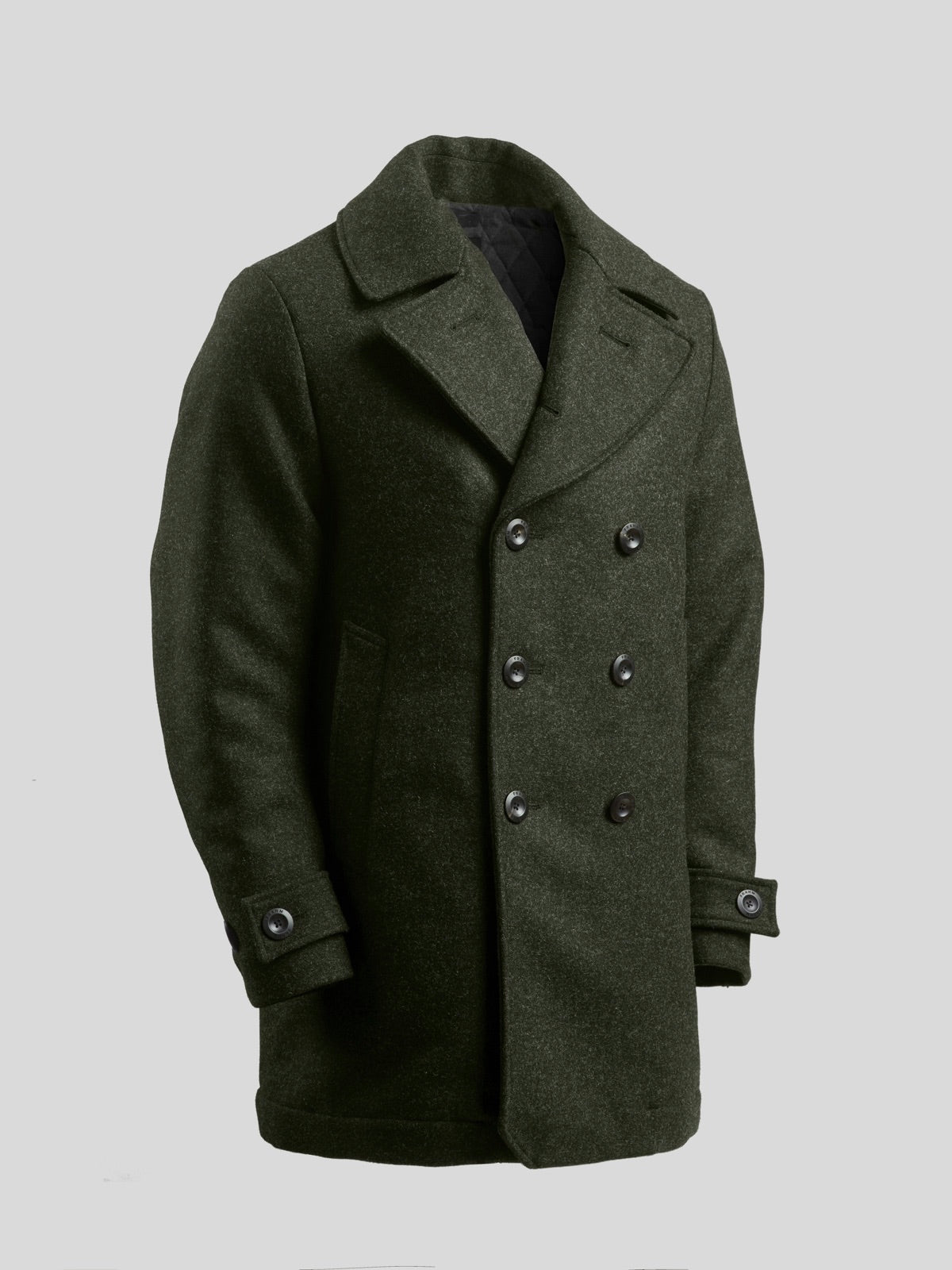 [KIMHEKIM] / ☆ Classic Pea Coat / Dark Navy Pea Coat US Navy Military Vintage Style Wool Jacket Classic