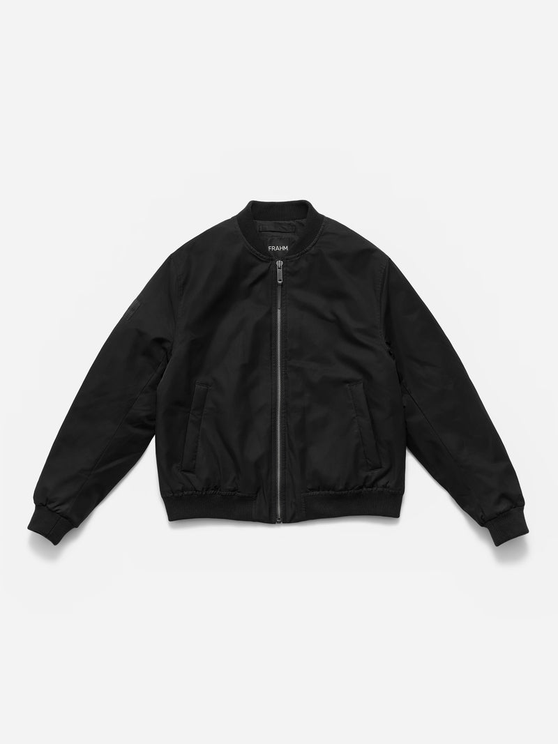 Quilted Bomber Jacket 2027 Black