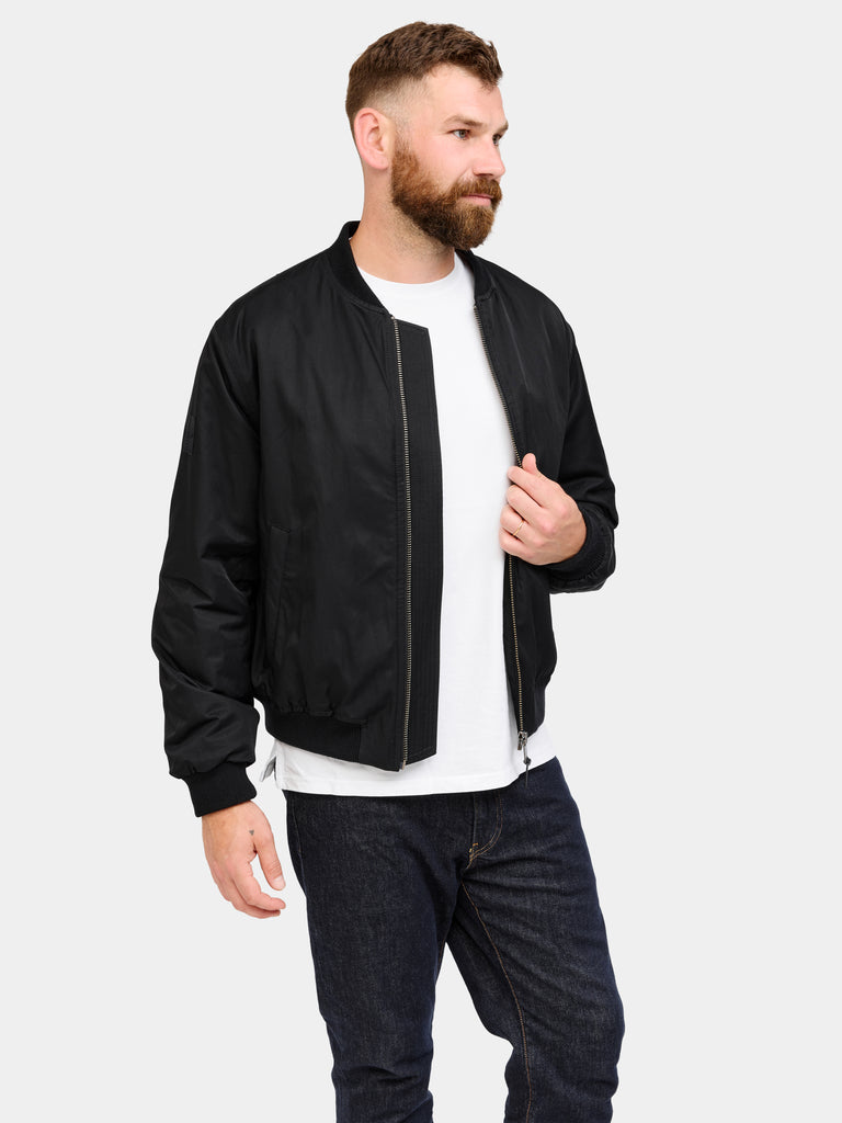 Quilted Bomber Jacket 2027 Black