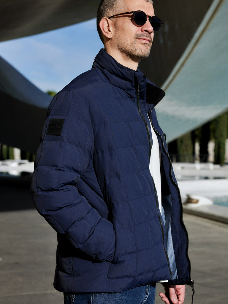 Ripstop Puffer Jacket Navy Blue