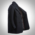 Pure Wool Quilted Peacoat