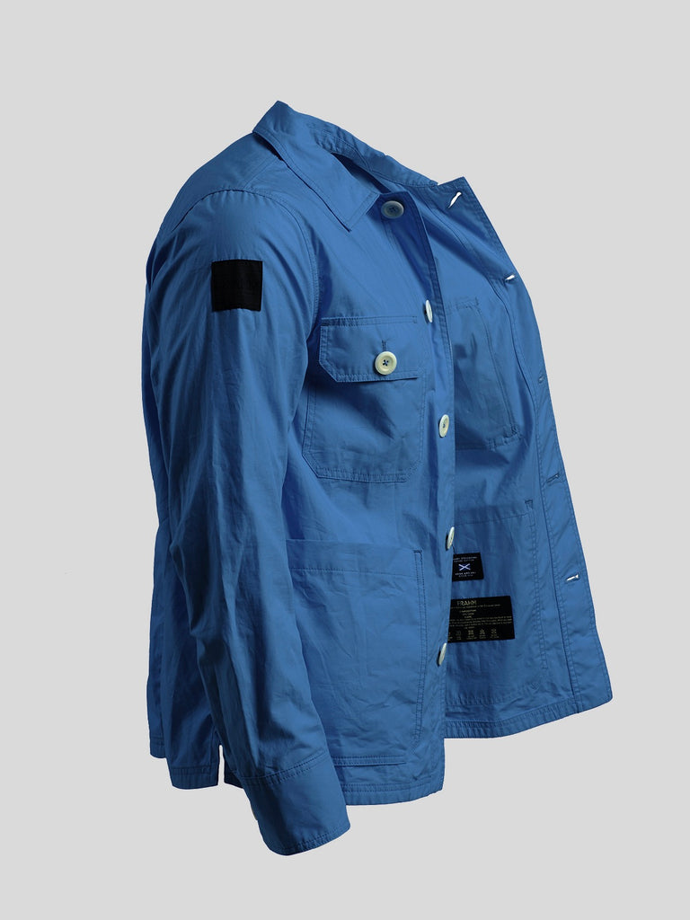 Waxed Lightweight Workers Jacket Cornflour Blue