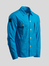 Waxed Lightweight Worker's Jacket Electric Cyan