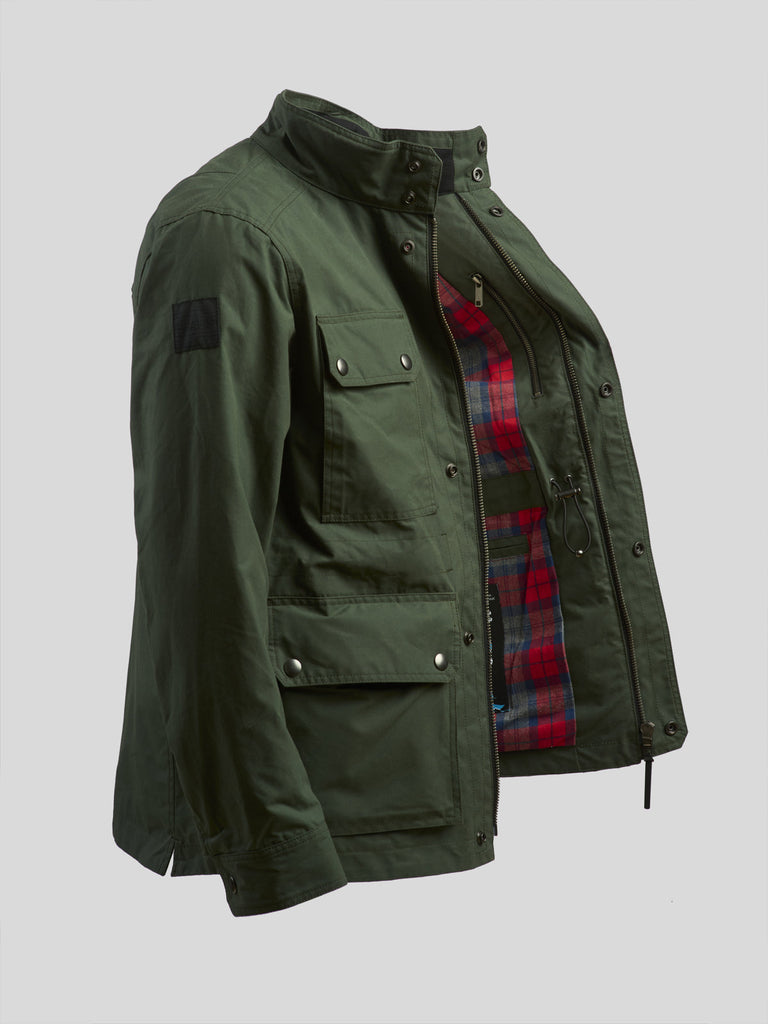 Waxed Classic Field Jacket Forest Green