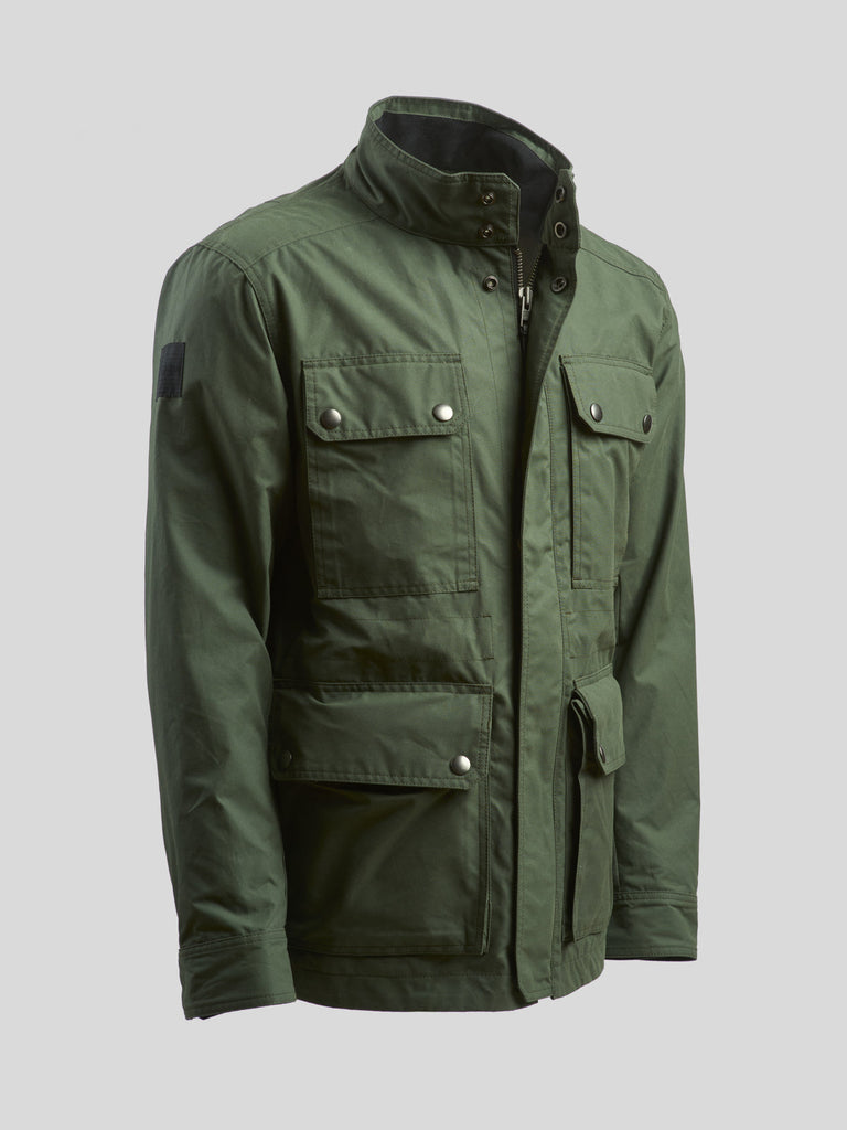 Waxed Classic Field Jacket Forest Green