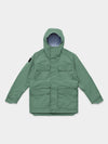 Waxed Hooded Field Coat 2026 Spearmint Green