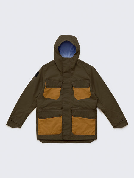Waxed Hooded Field Coat 2026 Military Green with Tan – FRAHM Jacket Waxed Hooded Field Coat 2026 Military Green with Tan – FRAHM Jacket