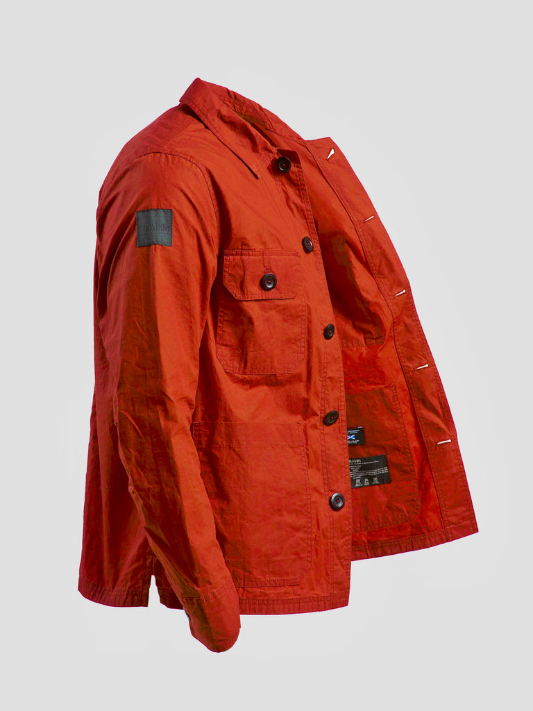 Waxed Lightweight Workers Jacket Blaze Orange