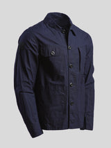 Waxed Lightweight Worker's Jacket Dark Navy