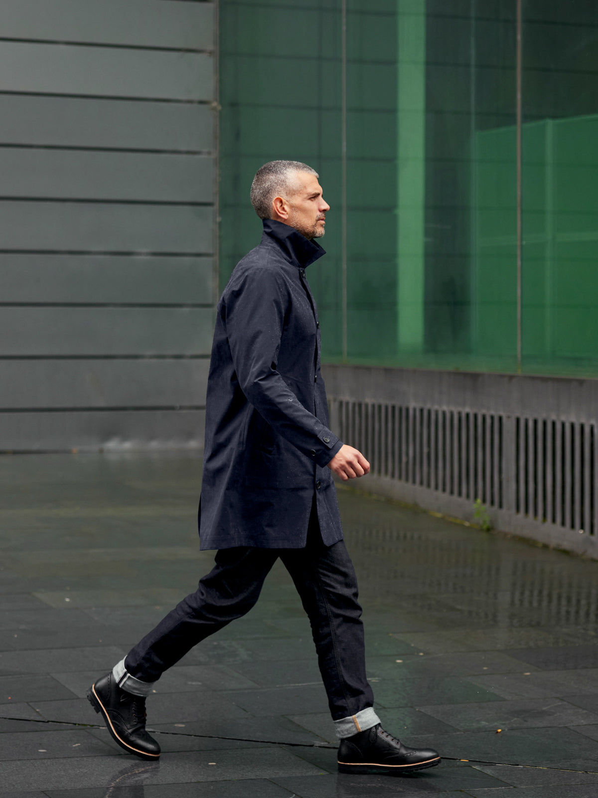 Waterproof Trench Coat Midnight Navy – FRAHM Jacket