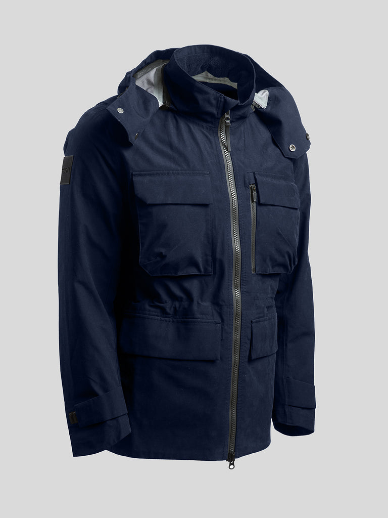 Waterproof Utility Field Jacket Navy Blue