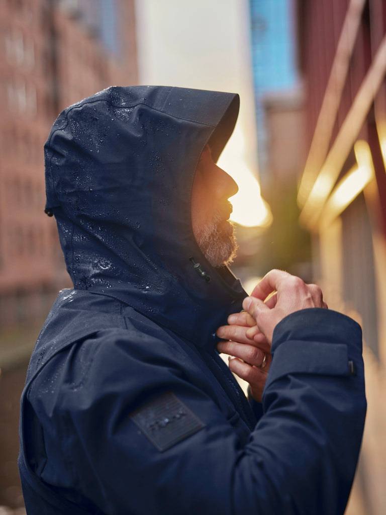 Waterproof Utility Field Jacket Navy Blue