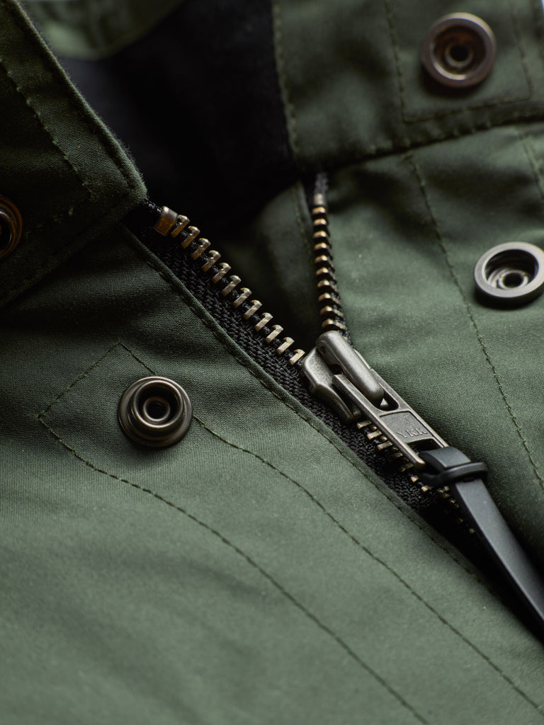 Waxed Classic Field Jacket Forest Green
