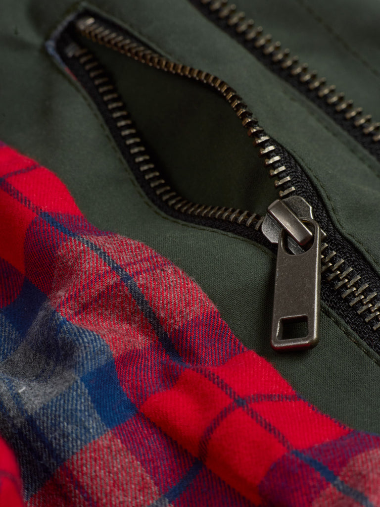 Waxed Classic Field Jacket Forest Green