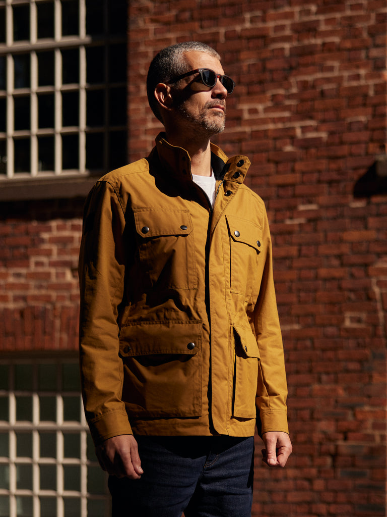 Waxed Classic Field Jacket Honey Tan