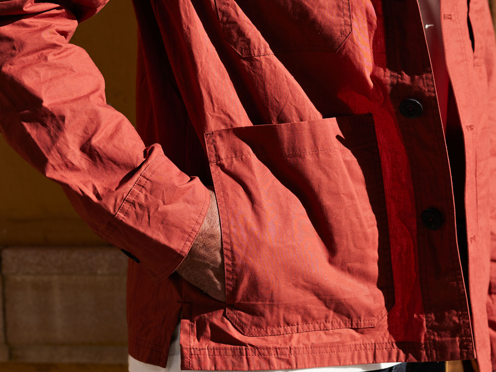 Waxed Lightweight Worker's Jacket Electric Cyan – FRAHM Jacket