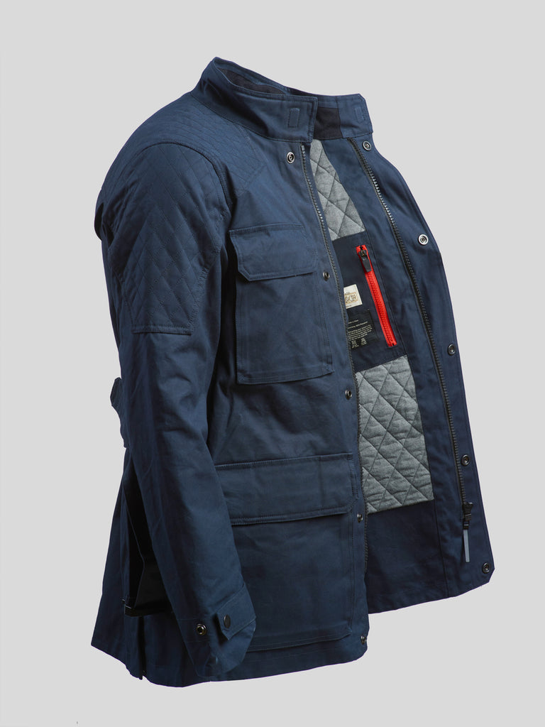 Waxed Odyssey Jacket Navy Blue