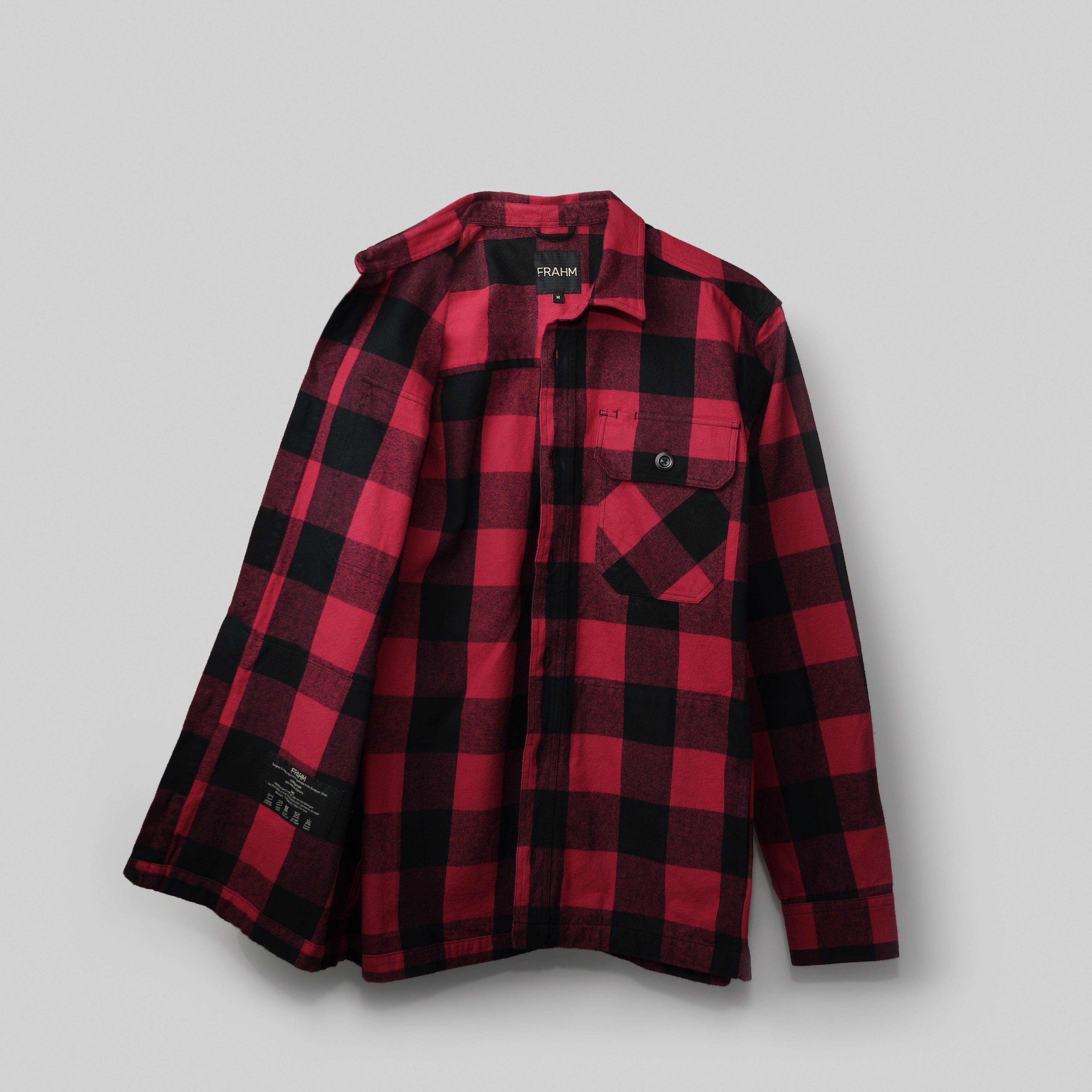 Flannel jacket clearance red