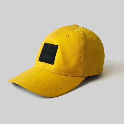 Yellow Branding Detail Baseball Cap|281946802